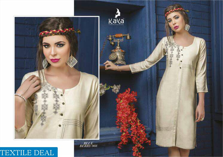 kaya Blueberry vol-2 Wholesale indian kurtis catalog